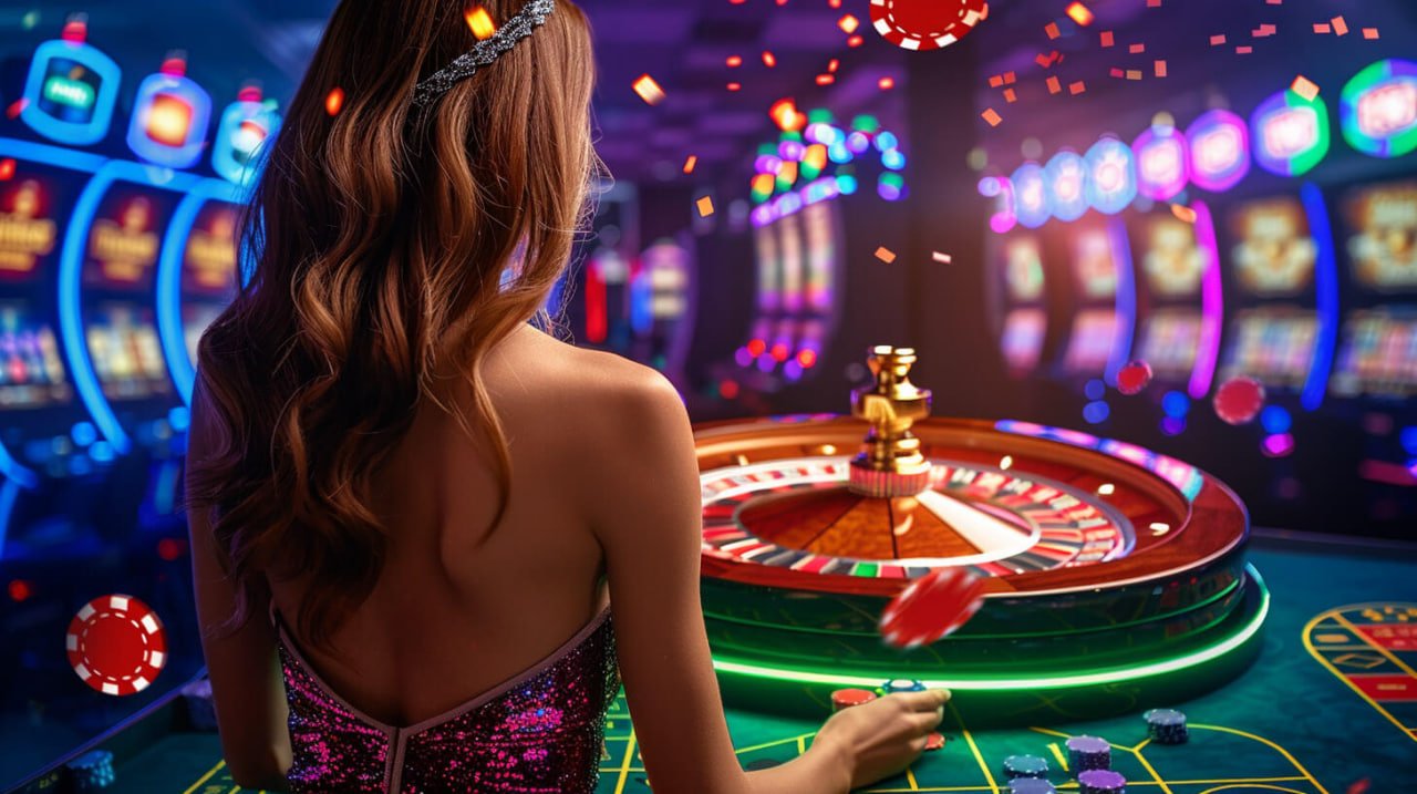 Antarmuka meja Pretty Gaming dengan dealer langsung dan opsi taruhan